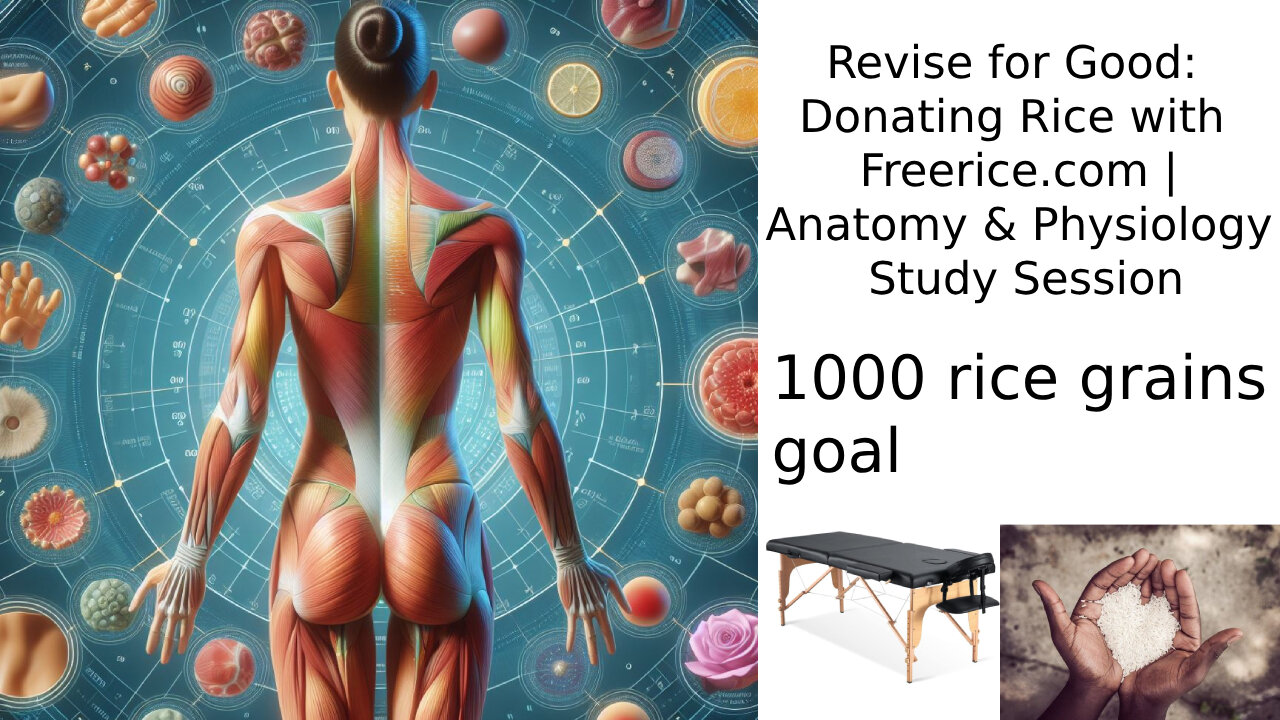 Revise for Good: Donating Rice with Freerice.com | Anatomy & Physiology Study Session for a Cause!