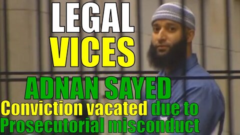 Adnan Syed's murder conviction is vacated!