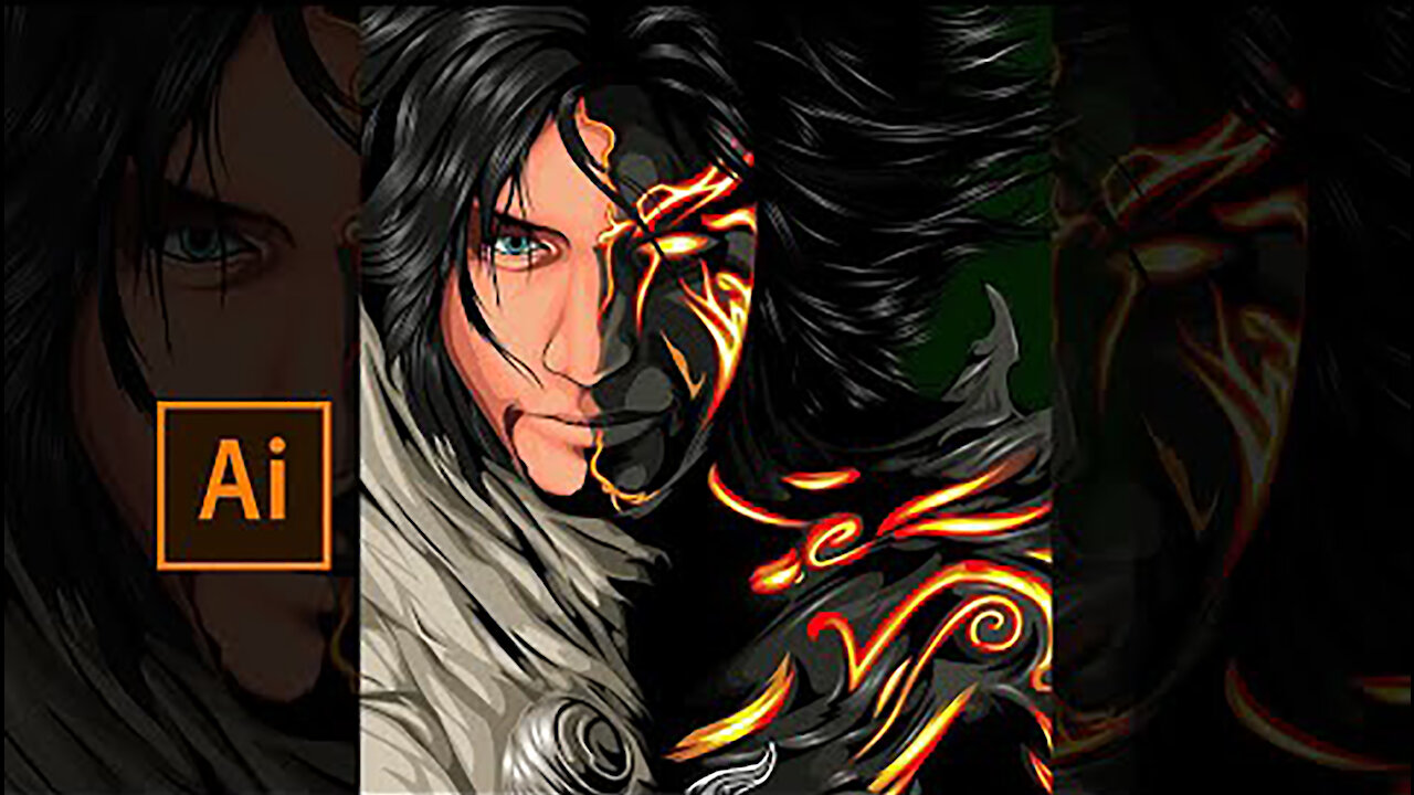 Prince of Persia_ the two thrones _ Vector art _ Vexel art(speed art) _ Adobe Illustrator CC