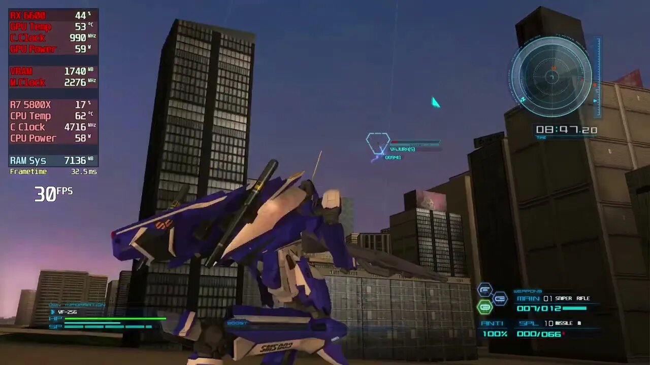 RPCS3 Macross Last Frontier 5800X | RX 6600 | 4K | 2023
