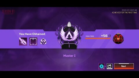Existential crisis upon hitting masters rank #Apexlegendsmobile