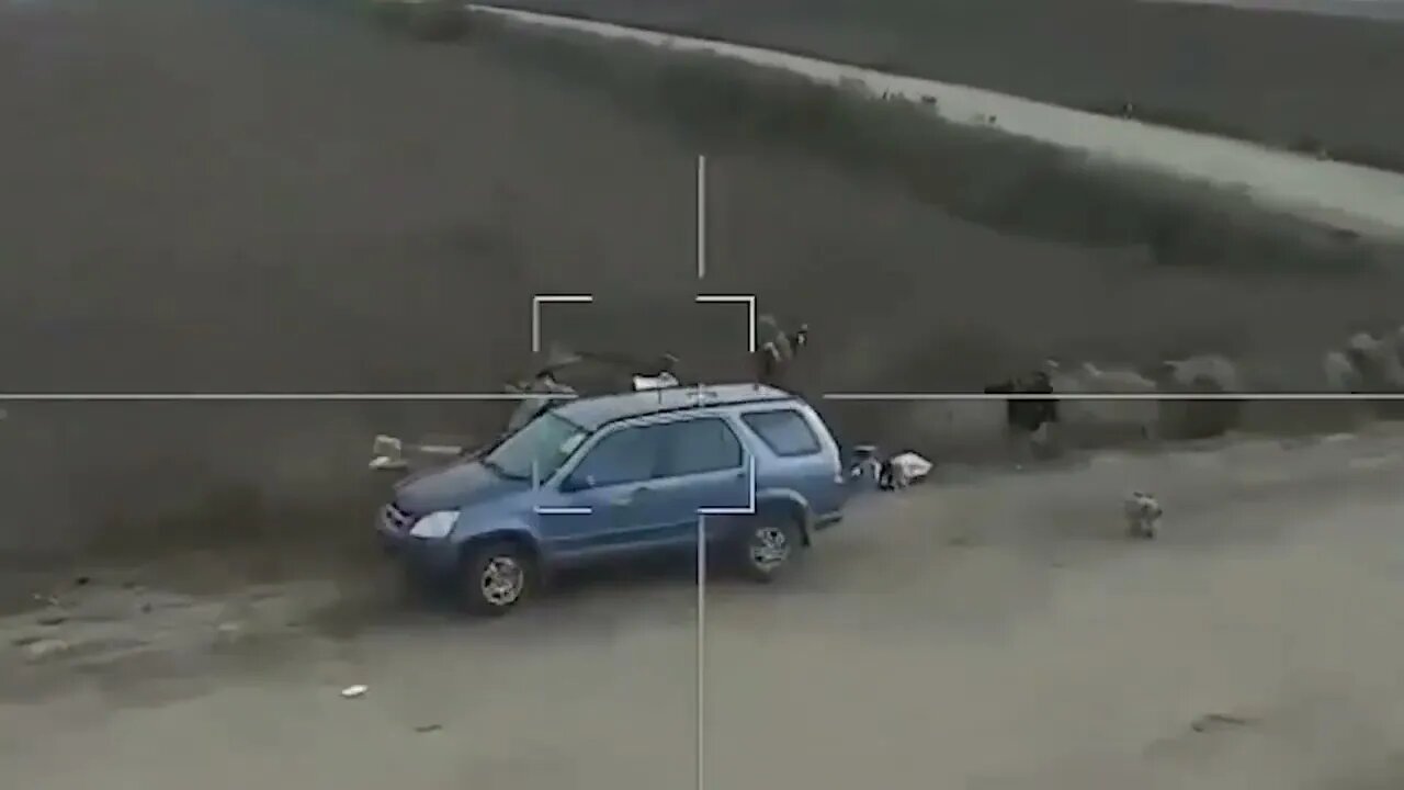 Footage of the combat use of the Lancet strike UAV on the AFU SUV