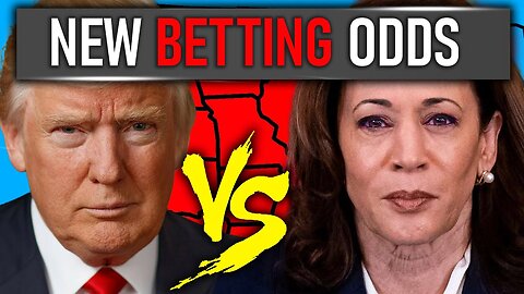 KAMALA HARRIS VS DONALD TRUMP 2024 ELECTION MAP BASED ON THE LATEST ODDS | BIDEN DROPS OUT!