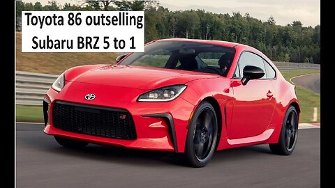 Toyota 86 outselling Subaru BRZ 5 to 1