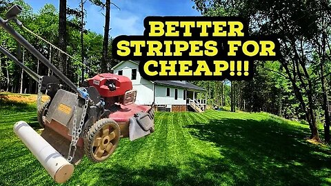 Super Simple DIY Lawn Stripe Attachment