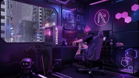 urple Gamer Girl Live Wallpaper! HD Desktop Screensaver 60FPS 4K - Minimalistic PC Screensaver