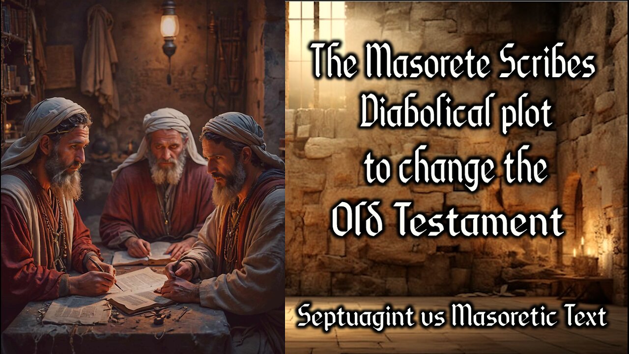 The Masorete Scribes Diabolical Plot to change the Old Testament - Septuagint vs Masoretic Text