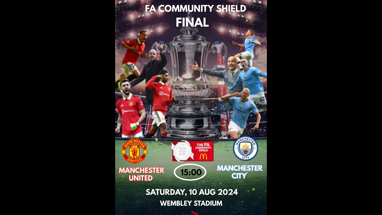 FOOTBALL HIGHLIGHT💢MANCHESTER UNITED vs MANCHESTER CITY 💢 ENGLAND COMMUNITY SHIELD CUP💢