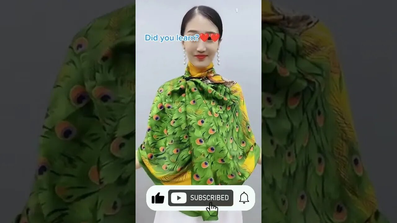 Beautiful Scarf Tip for Beautiful Girls!! #패션 팁 #Shorts #tips #korean #소녀들 #팁
