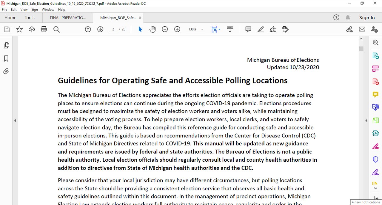 I Found An Michigan Election Day Final Prep Document #DigitalSoldier Part 2