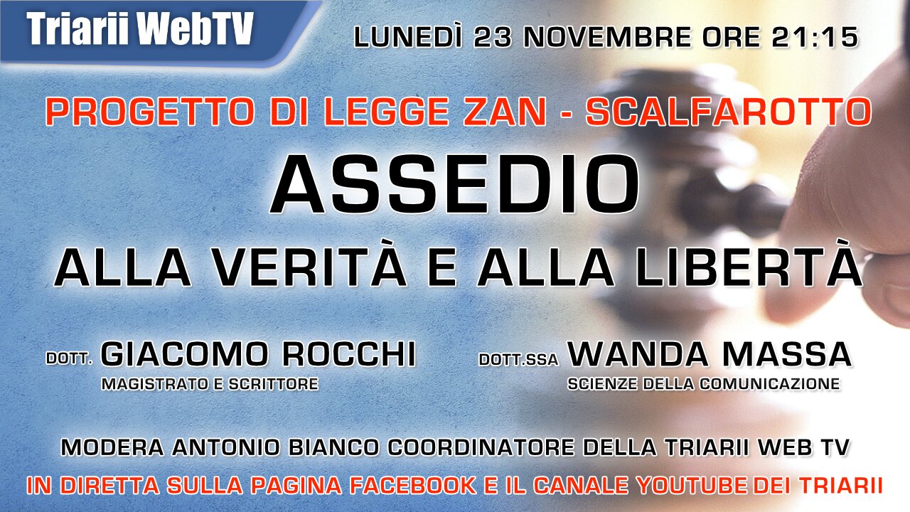 PROGETTO DI LEGGE ZAN SCALFAROTTO - ASSEDIO ALLA VERITÀ E ALLA LIBERTÀ