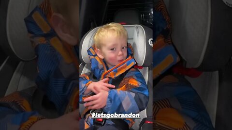 Kid says “Let’s Go Brandon”