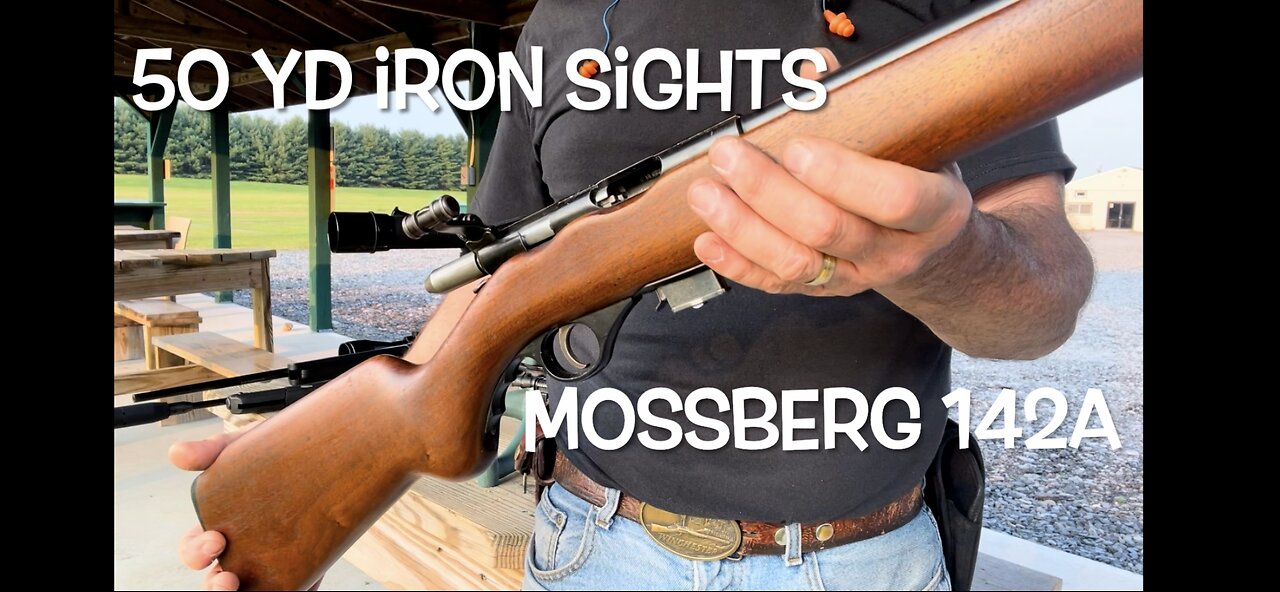 50 yards iron sights Mossberg 142A