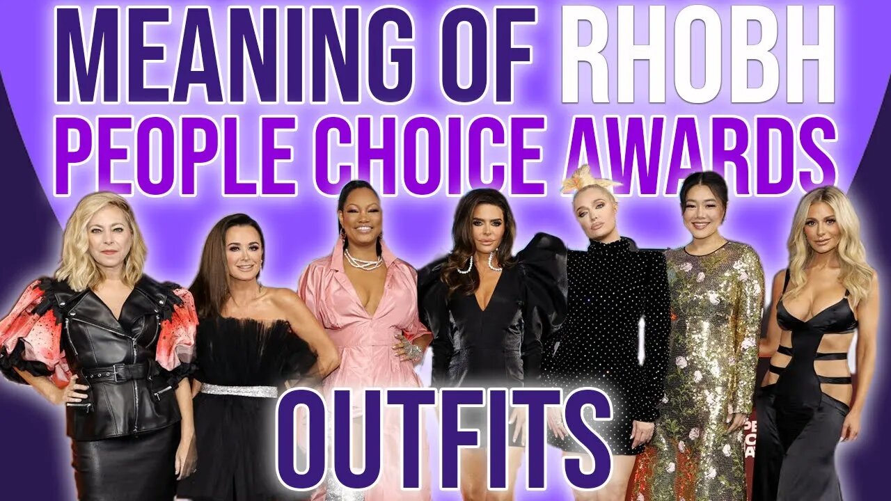 What #rhobh #peoplechoiceawards outfits MEAN!