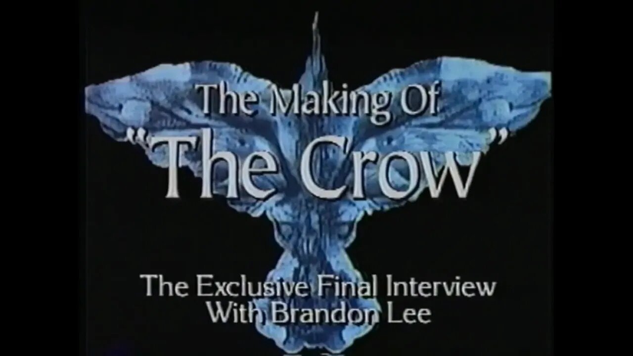 THE CROW (1994) Brandon Lee Interview [#VHSRIP #thecrow #thecrowVHS]