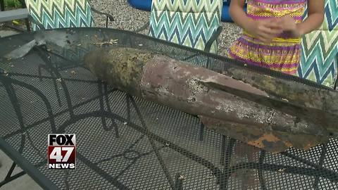 Girls discover World War I practice bomb in Michigan lake