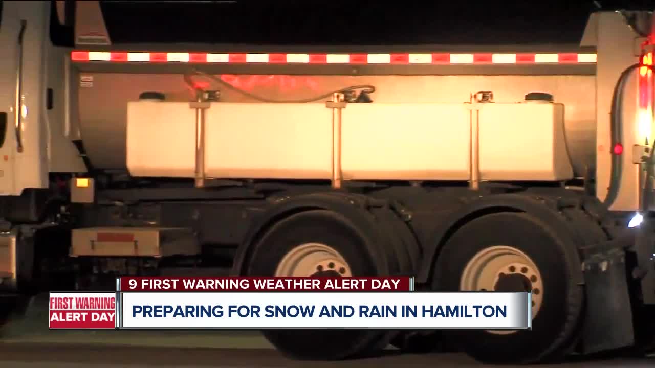 Preparing for snow and rain in Hamilton