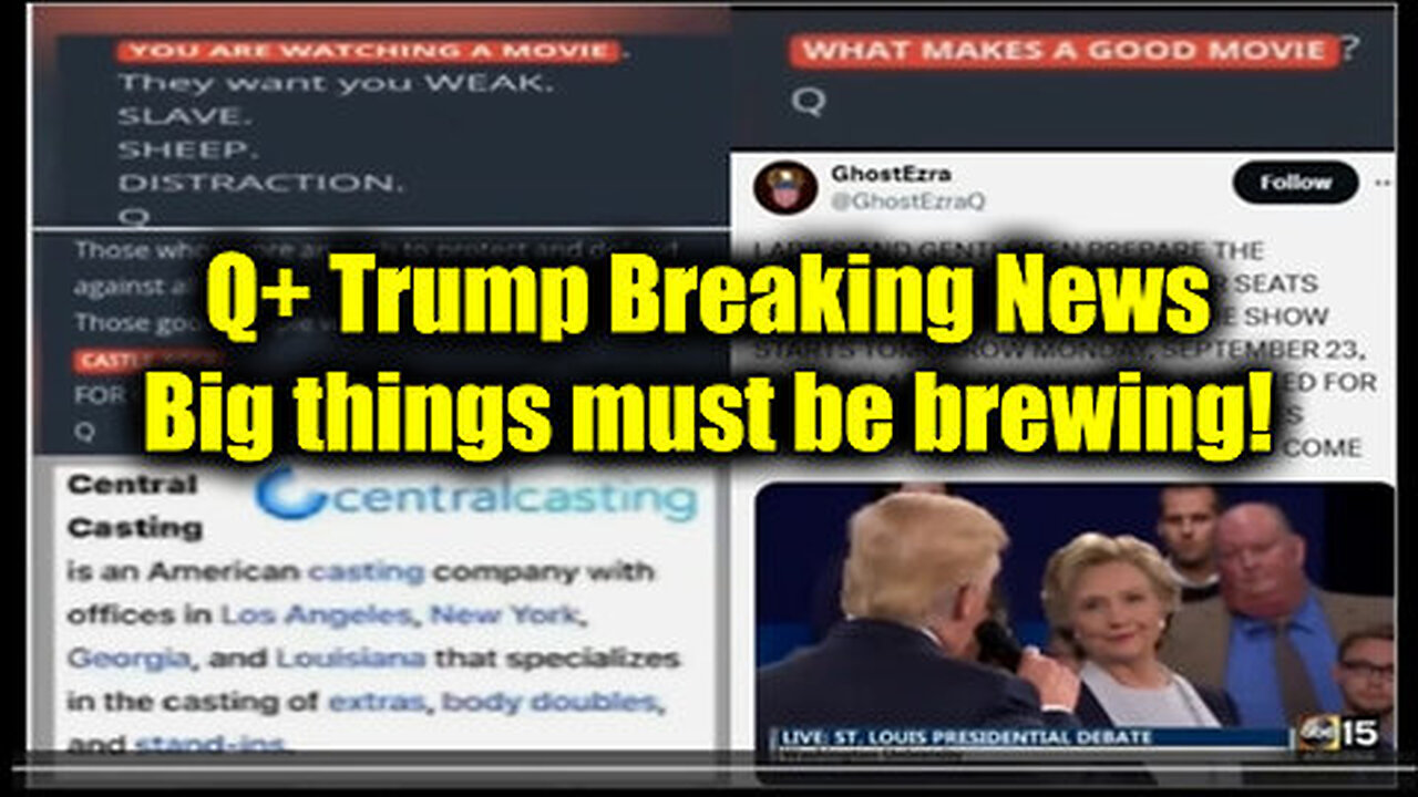 Q+ Trump Breaking News - Big things must be brewing!