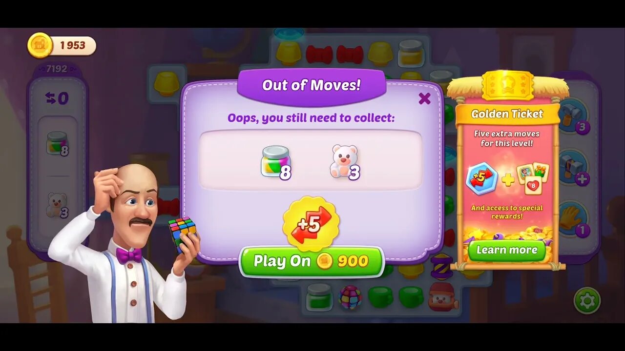 Playrix Homescapes Gameplay Walkthrough Level 7192