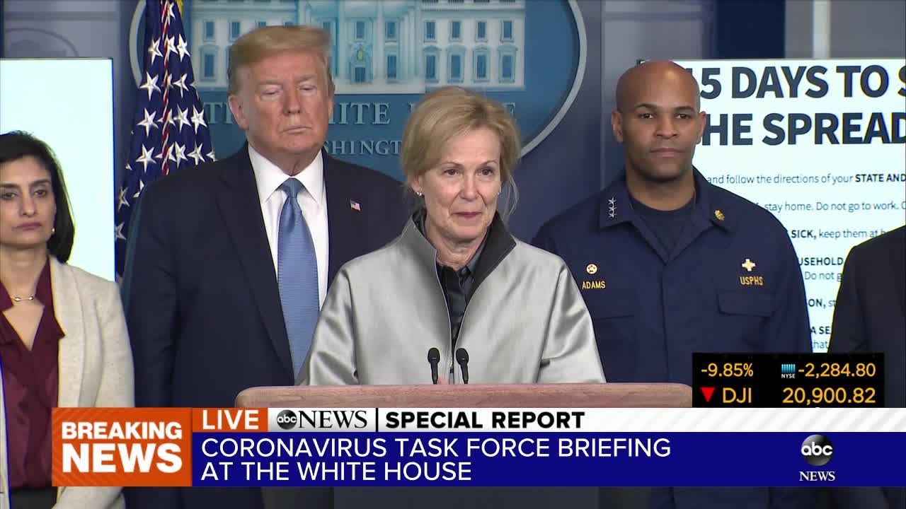 Trump administration urging Americans avoid groups of 10 people or more