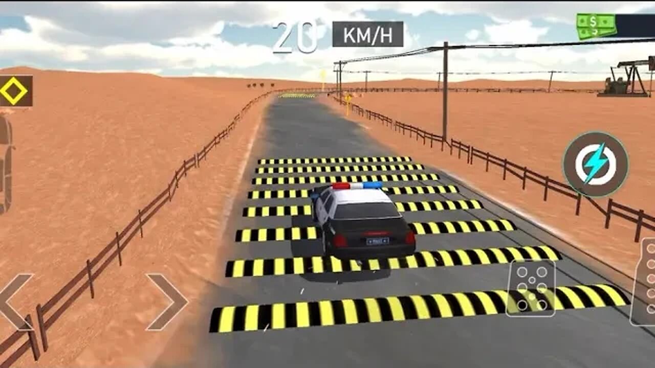 High-Speed Chase: Police Cruiser Takes Two Paths, Ends in a Crash BeamNG drive