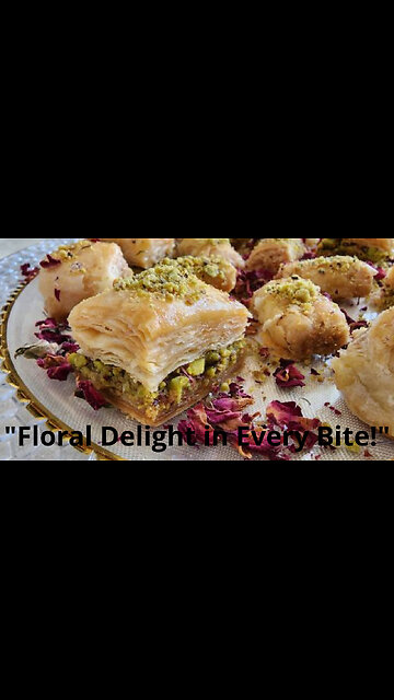 Irresistible Baklava: A Floral Delight in Every Bite