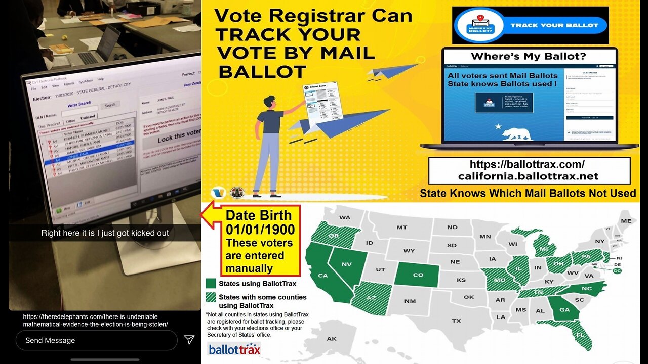 WHY PEOPLE POUND GLASS? POLL OBSERVORS VS MAIL BALLOT