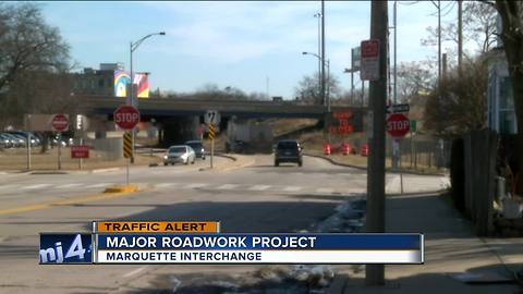 Marquette interchange construction underway