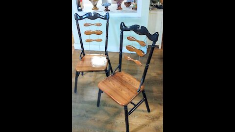 Woodworking - Dining chairs made from reclaimed lumber