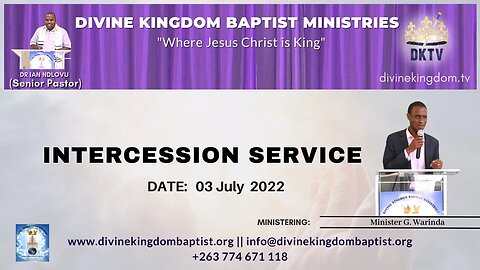 Intercession led by Minister G. Warinda (03 July 2022)