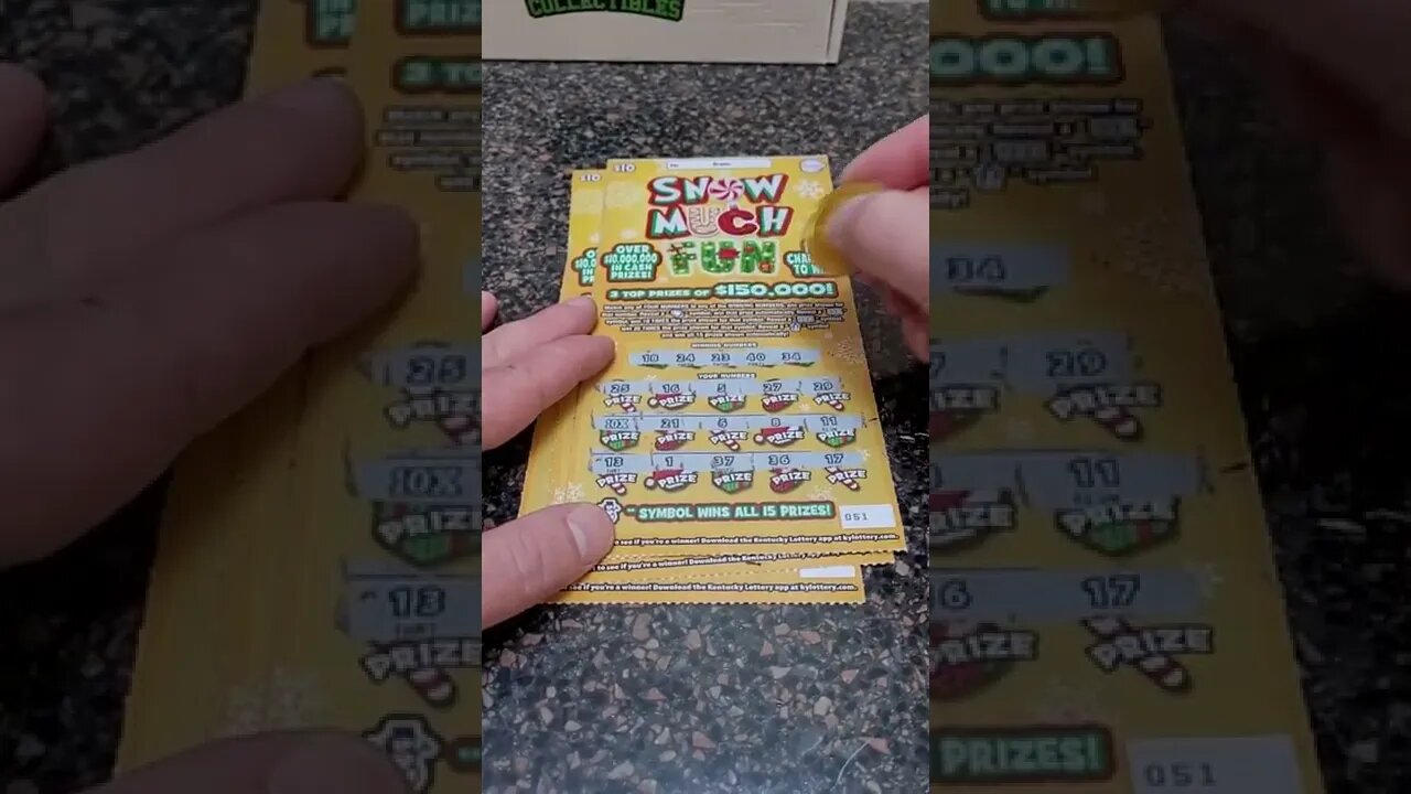 Christmas Lottery Ticket Win! #shorts #lottery