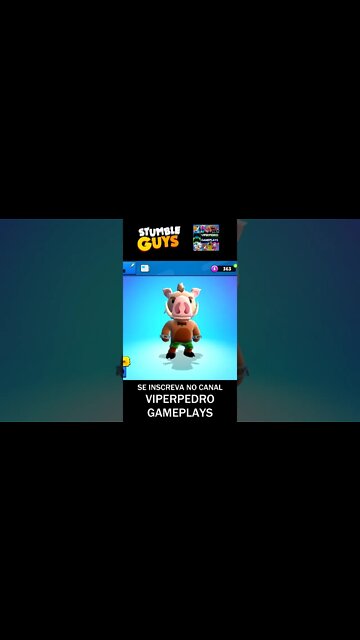 CONSEGUI MAIS UMA SKIN ÉPICA DE PORCO/JAVALI NO STUMBLE GUYS! #shorts