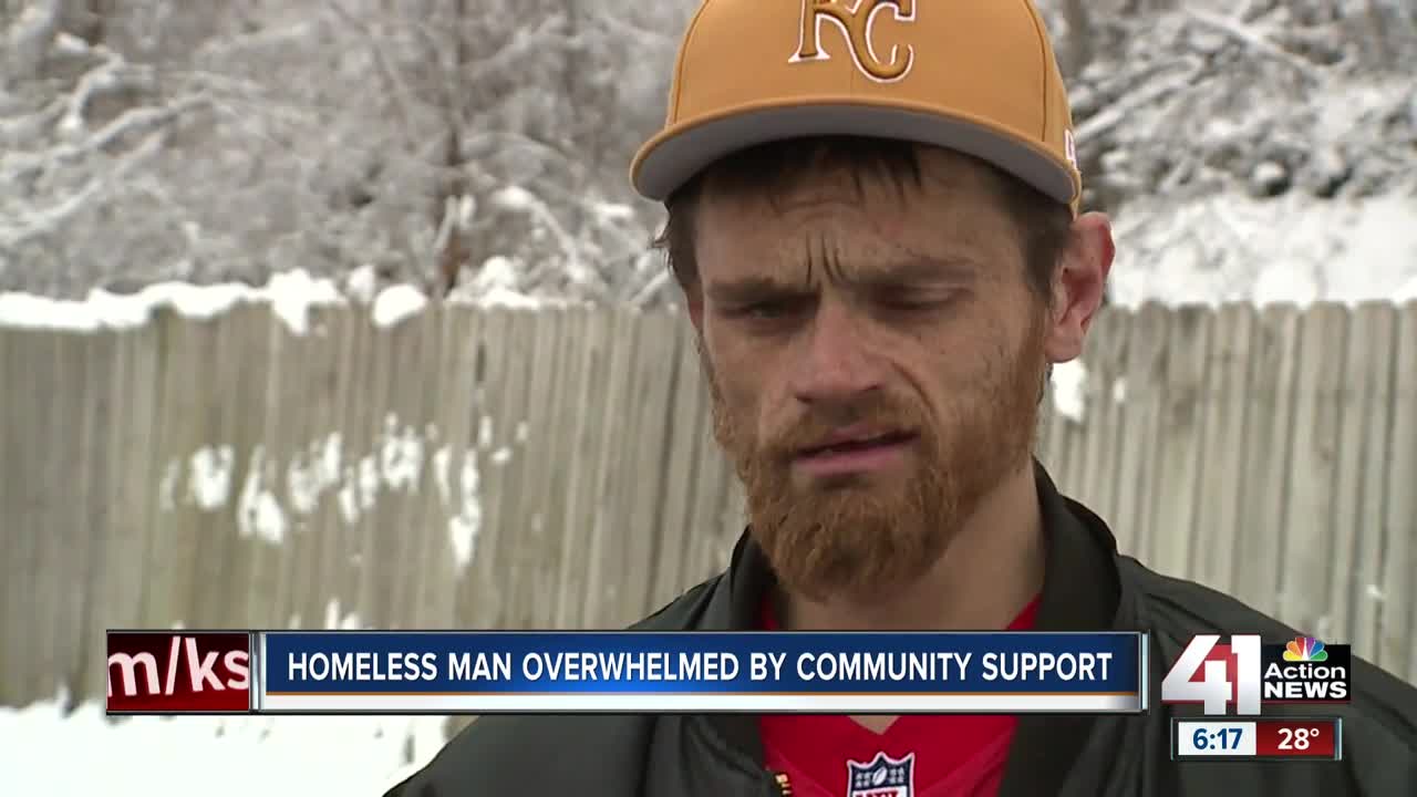 Thousands donated to homeless man who helped Chiefs player