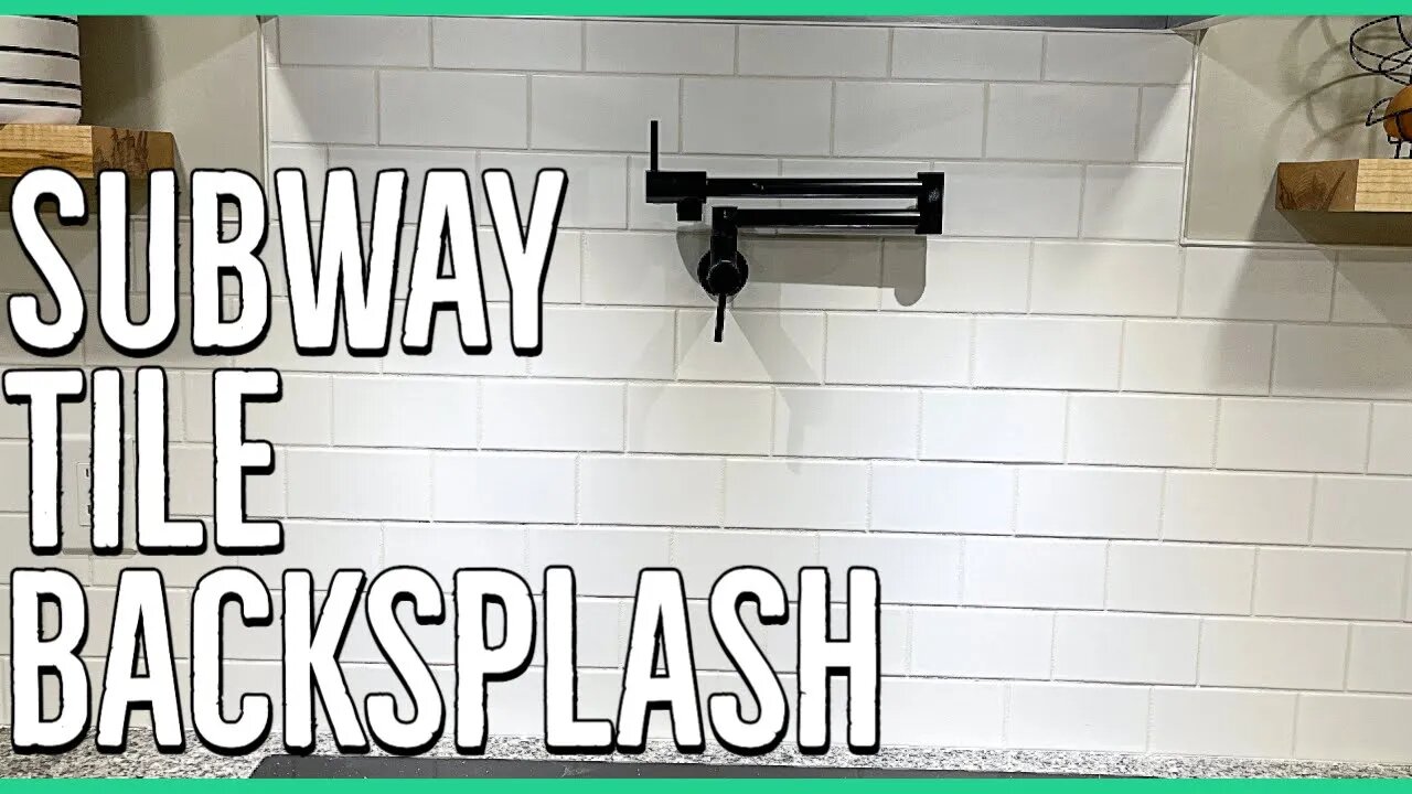 DIY Subway Tile Kitchen Backsplash