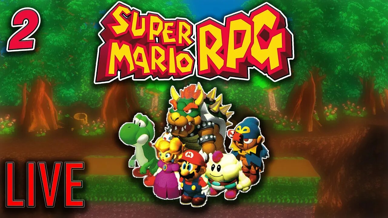 FOREST MAZE TIME | Super Mario RPG: Legend Of The Seven Stars Playthrough Ep. 2 (LIVE)