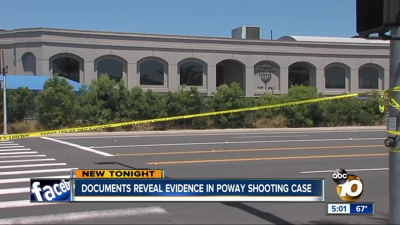 Documents reveal evidence in Poway shooting