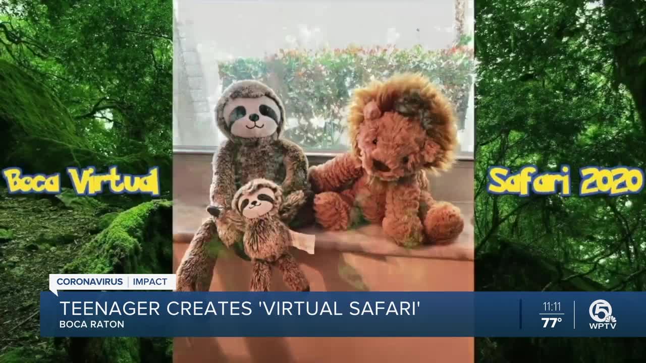 Boca Raton teen creates 'virtual safari'
