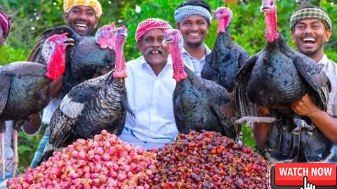 TURKEY FRY | Vaan Kozhi Varuval | Traditional Village Style Turkey Fry Recipe | Vaan Kozhi Uppu Kari