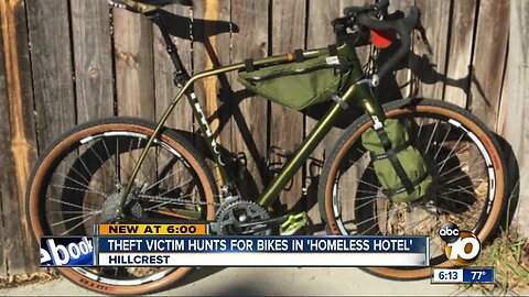 Theft victim hunts for missing bike