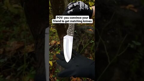 POV: You convince your friend to get matching knives #shorts #shedknives