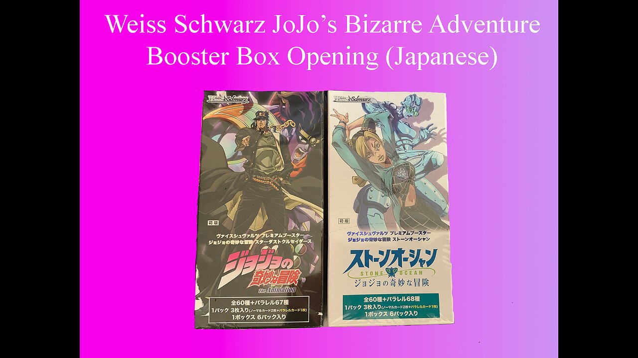 Weiss Schwarz Jojo's Bizarre Adventure SC & SO Booster Box Opening (Japanese)