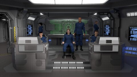 StarGate F-304 Daedalus Bridge (sci-fi animation)