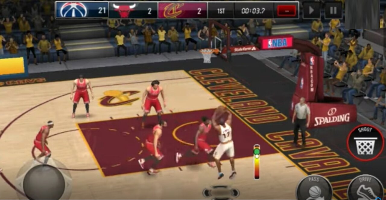 Playing NBA LIVE Mobile as Cleveland Cavaliers vs Washington Wizards and Chicago Bulls (Pheanx Ep.3)