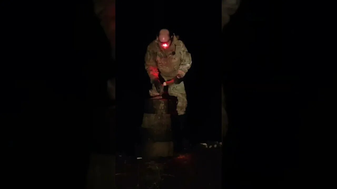 chopping Firewood at night #travel #dartmoor #nature #shortsvideo