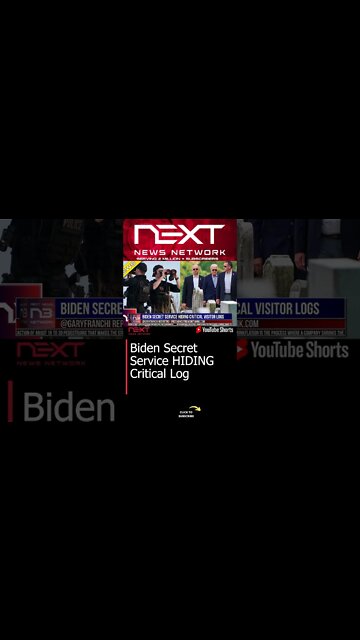 Biden Secret Service HIDING Critical Log #shorts