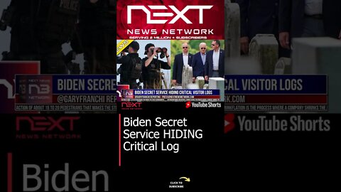 Biden Secret Service HIDING Critical Log #shorts