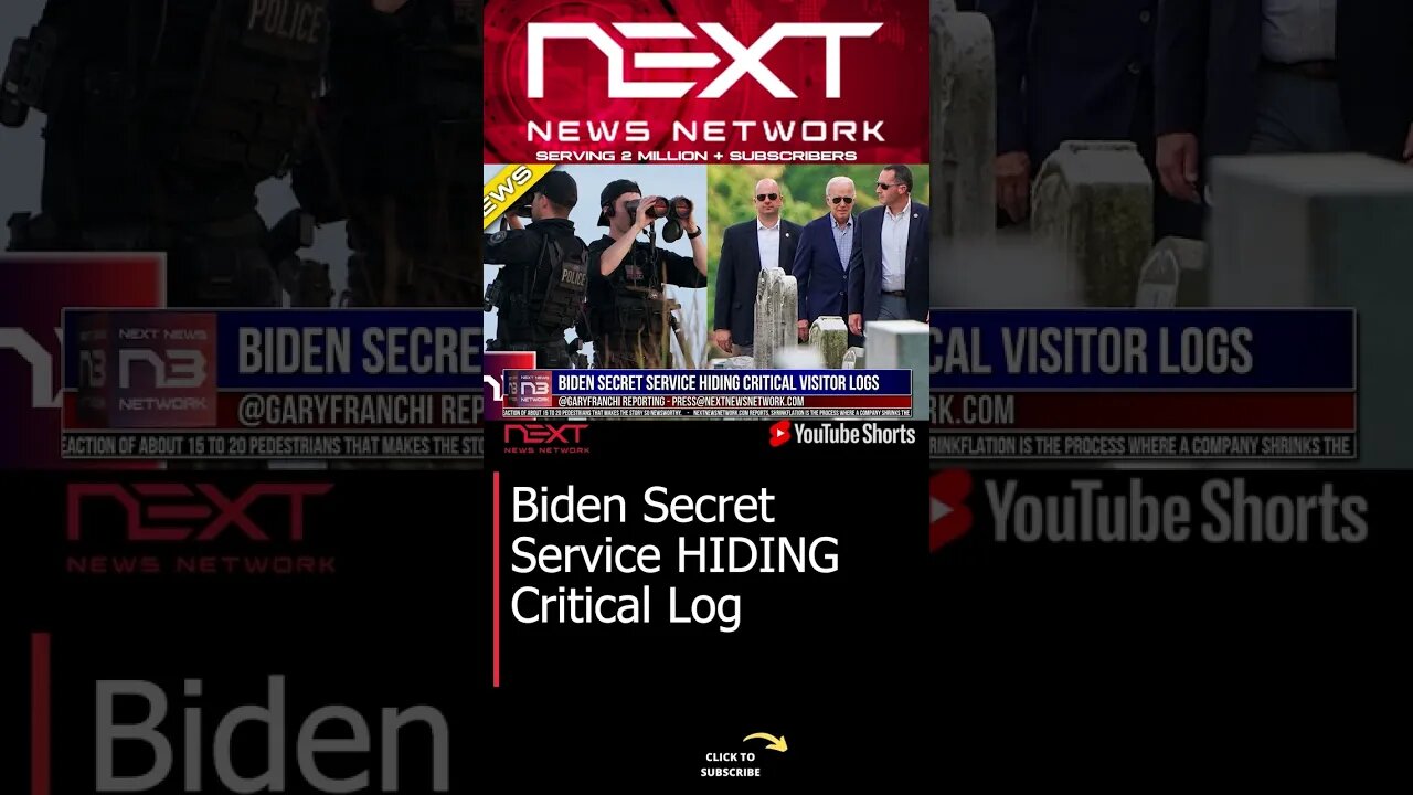 Biden Secret Service HIDING Critical Log #shorts