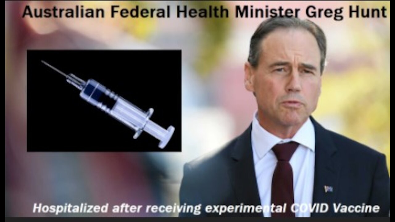 Australian Health Minister Hospitalized For Infection After Astra Jab