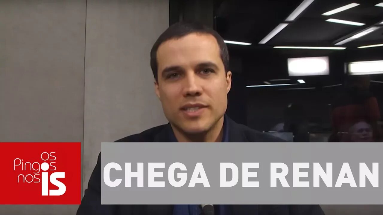 Felipe Moura Brasil: Chega de votar em Renan Calheiros, povo de Alagoas