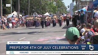 Preparations for July 4th celebrations in San Diego